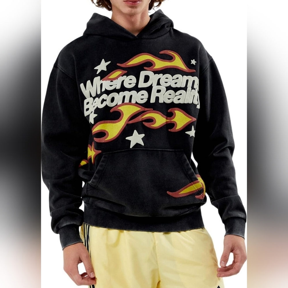 Pacsun Dreams Come True Puff Hoodie Size L